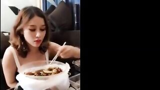 Time for dinner sex with beautiful girl