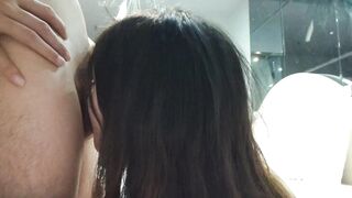 大眼睛美女與男友同居性愛自拍-7