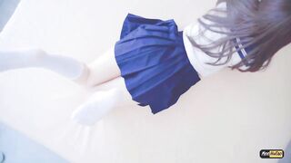 JK制服被內射，爽的叫爸爸