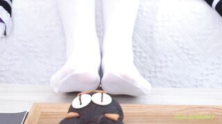 台灣SOLEXIGHT NO.030 Neko-Socks（COS蕾姆、白絲、美足、踩物）