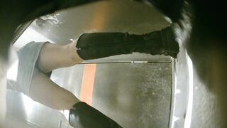 【廁拍】夜場KTV 全景後拍絲襪高跟美女大屁股 -03