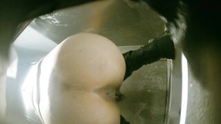 【廁拍】夜場KTV 全景後拍絲襪高跟美女大屁股 -03