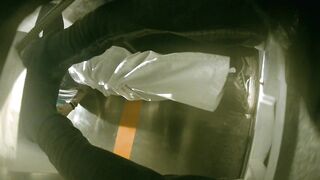 【廁拍】夜場KTV 全景後拍絲襪高跟美女大屁股 -11