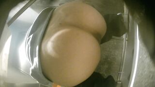 【廁拍】夜場KTV 全景後拍絲襪高跟美女大屁股 -15