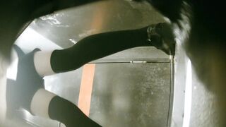 【廁拍】夜場KTV 全景後拍絲襪高跟美女大屁股 -29