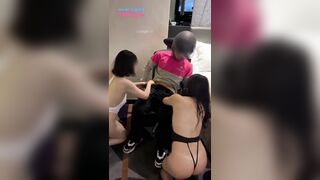 台灣本土性癮欲女｜小Q｜約啪榨精qqq_qq77 深夜車內舔雞巴 無套速插內射 約老師酒店共度良宵 巧遇粉絲4P酣戰-01